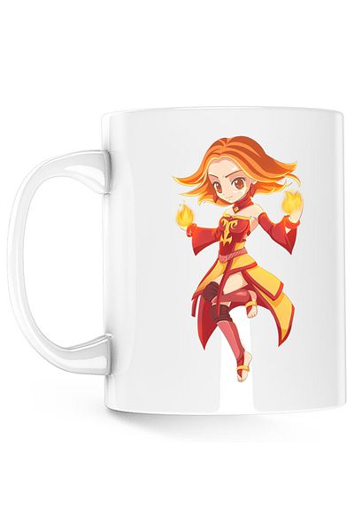 OEM Cana Dota 2 Lina Slayer Hero Magical Damage Chibi, alba, 330 ml