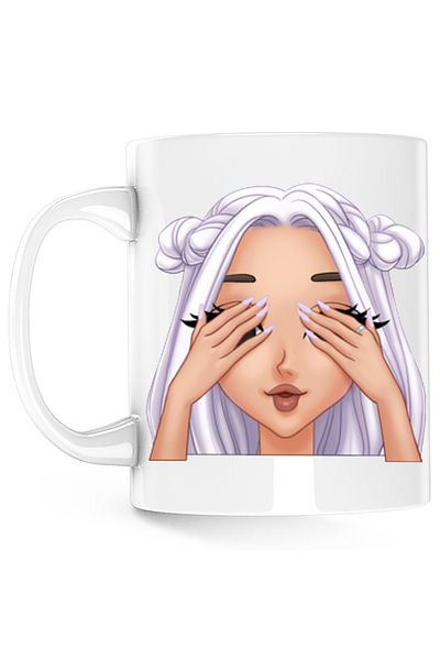 OEM Cana Ariana Grande Cartoon Merch Cloud, alba, 330 ml