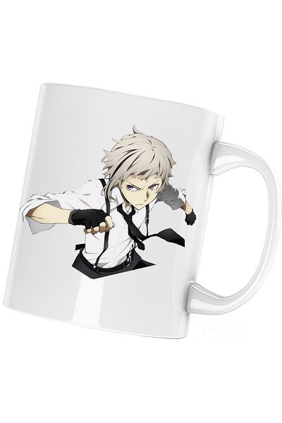 OEM Cana Bungo Stray Dogs Atsushi Nakajima Anime Manga, white, 330 ml