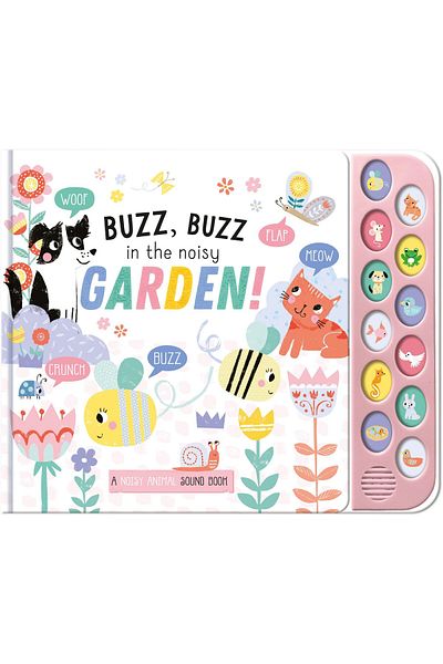 North Parade Children's book, NPP, Buzz Buzz In The Noisy Garden - Children's 12 Button Sound Book, 3+ years