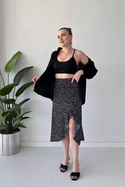 MaziButik Fusta cu puncte Neagra