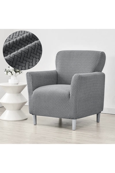 uzhanem 3 3 1 1 Еластичний натяжний чохол для дивана з жакардовим візерунком, можна прати