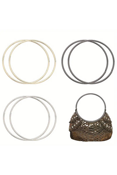 ElifceByÖzlem METAL YUVARLAK ÇANTA SAPI 15 CM (ÇİFT)