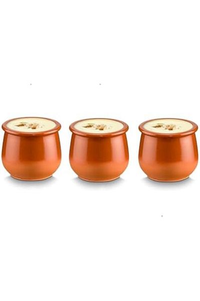 Regas Set of 3 Curd Bowls - 155ml Capacity, 6.5cm Height, 8cm Diameter