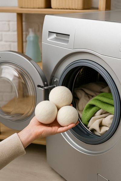 Go İthalat 3 Pack Drying Balls Laundry Dryer Chemical Free Drying Balls Laundry Washing Ball & Net