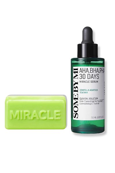 SOME BY ME Set of 2 pieces: Miracle Serum 30 Days + Miracle Soap Bar for clear skin in 30 days