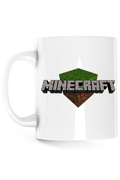 OEM Cana Minecraft Logo Block, alba, 330 ml