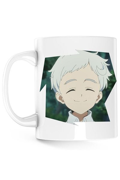 OEM The Promised Neverland Norman Orphan Anime Manga Mug, white, 330 ml