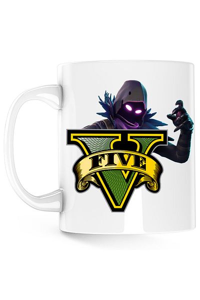 OEM Cana Raven Fortnite GTA V Skin, alba, 330 ml