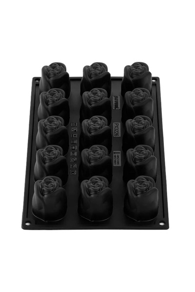 Pavoni Forma din silicon trandafir by Antonio Bachour, Romance40time, 15 cavi...
