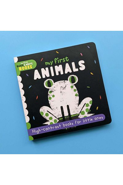 North Parade Children's book, NPP, My First Animals - Children's Black & White Contrast Book, 0+ years