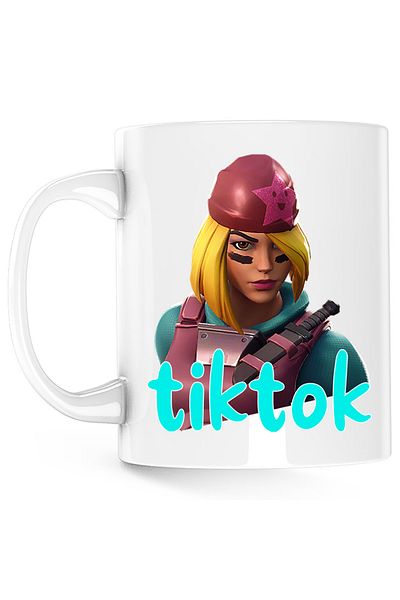 OEM Skully Fortnite Tik Tok Skin Cana, white, 330 ml