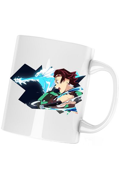 OEM Cana Demon Slayer Tanjiro Attack on Kimetsu no Yaiba, alba, 330 ml