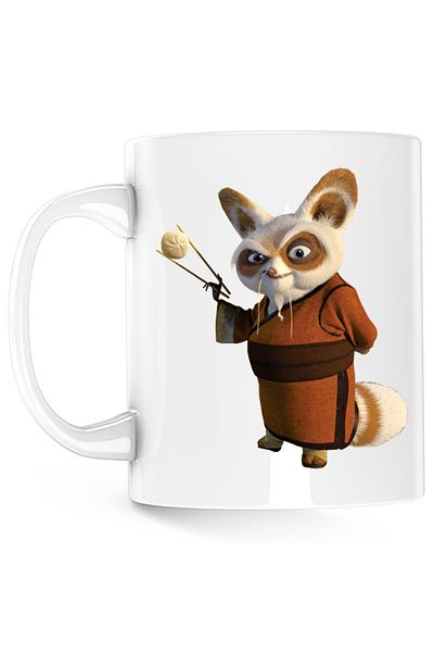 OEM Master Shifu Kung Fu Panda Sensei Master Mug, white, 330 ml