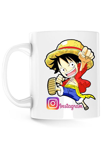 OEM Cana One Piece Luffy Instagram Creator Insta Gamer, alba, 330 ml
