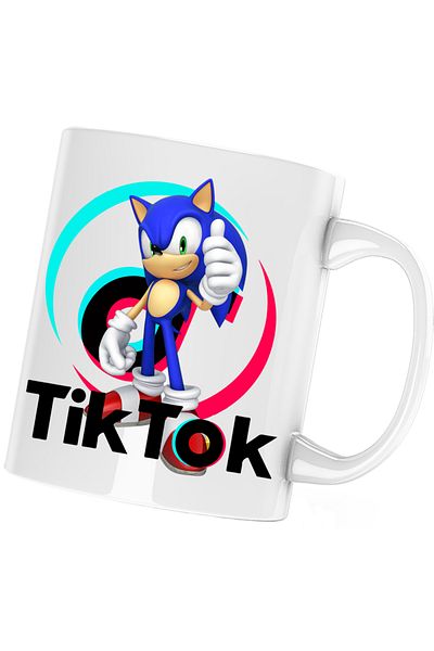OEM Cana Sonic the Hedgehog Tiktok Tik Tok Creator Play, white, 330 ml