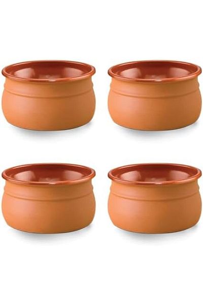 Regas Set Of 4 Bowl Terrina - 225ml Capacity, 10cm Diameter - Handcrafted in Spain