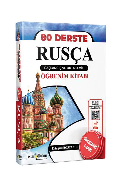 Tercih Akademi Yayınları Russian Grammar for 80 Lessons Beginner and Intermediate (Update 4. Printing)