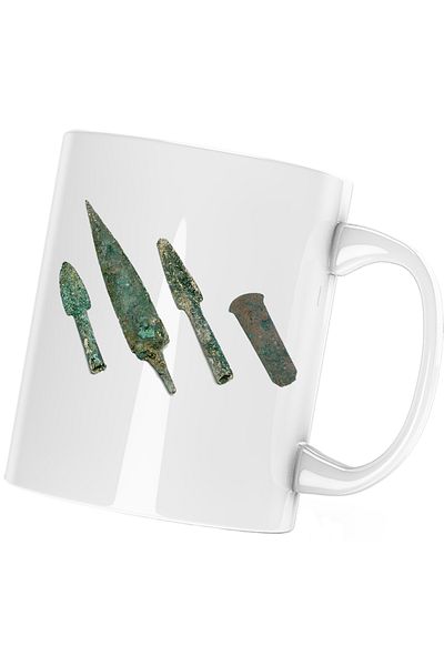 OEM Age of Empires Archaeology Neolithic History Mug, white, 330 ml