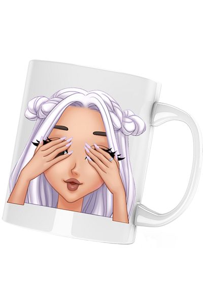 OEM Cana Ariana Grande Cartoon Merch Cloud, alba, 330 ml