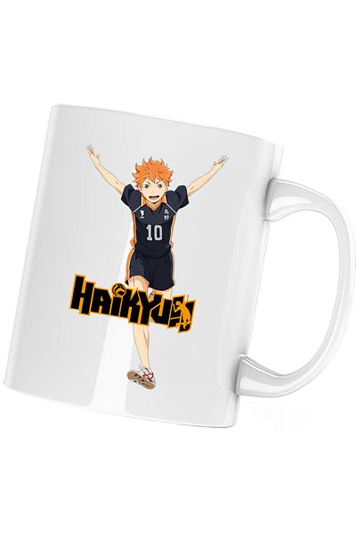 OEM Haikyuu Anime Volleyball Hinata Manga Mug, white, 330 ml