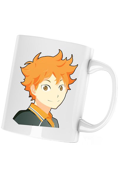 OEM Haikyuu Hinata Volleyball Christmas Valentine's Day Mug, white, 330 ml