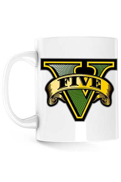 OEM Cana GTA5 Logo, alba, 330 ml