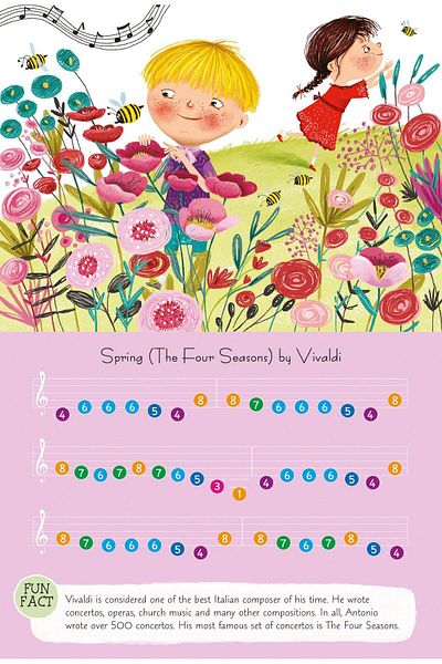 North Parade Children's book, NPP, Classical Melodies - Children's Musical Piano Book, 3+ years