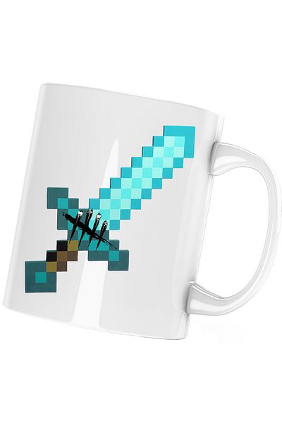 OEM Cana Dead by Daylight Minecraft Horror Diamond Sword, alba, 330 ml