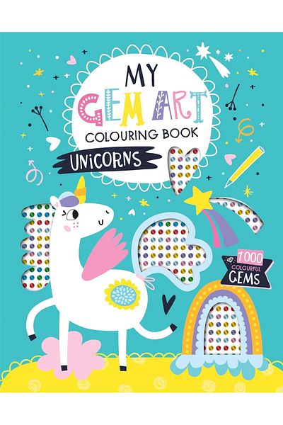 North Parade Children's book, NPP, My Gem Art Colouring Book: Unicorns, 3+ years
