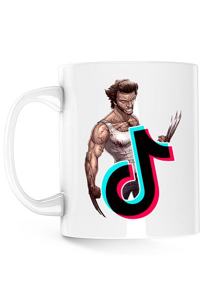 OEM Cana Wolverine Logan X Men TikTok Tik Tok, alba, 330 ml