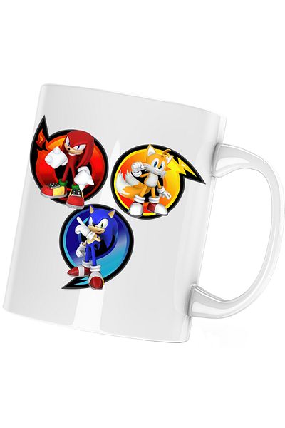 OEM Sonic the Hedgehog Team Chaos Hedgehog Mug, white, 330 ml