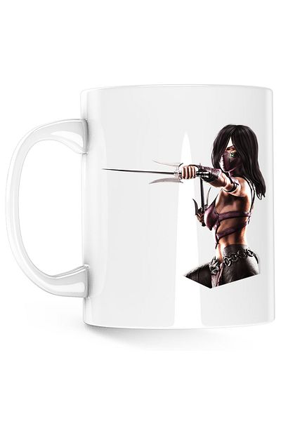 OEM Cana Mortal Kombat Mileena Kitana Cute Girl Karate, alba, 330ml
