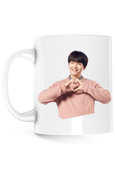 OEM Cana BTS Suga Love Sign Hand, alba, 330 ml