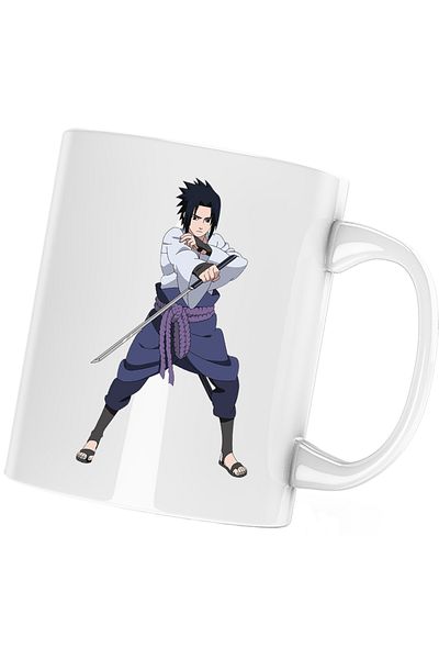 OEM Naruto Sasuke Uchiha Ninja Training Mug, white, 330 ml