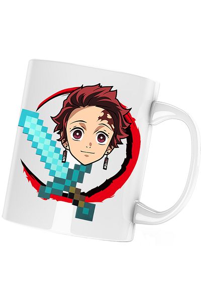 OEM Demon Slayer Tanjiro Minecraft Can, white, 330 ml
