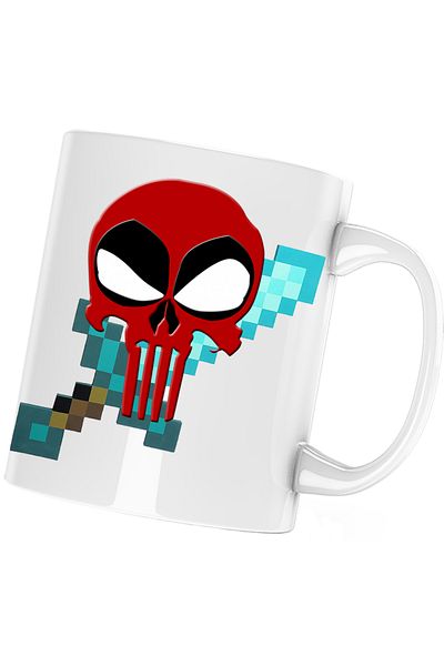 OEM Cana Deadpool Reaper Minecraft Sword Diamond, alba, 330 ml