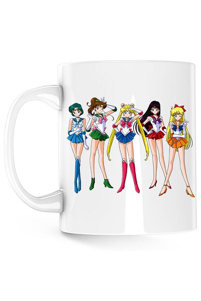 OEM Sailor Moon Cartoon Baby Mug, white, 330 ml