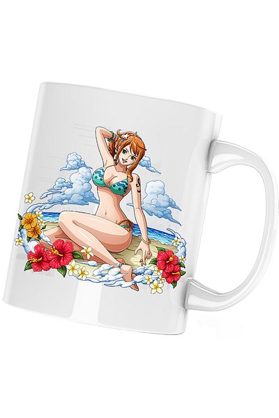 OEM Cana Nami One Piece Cat Burglar Beach Anime, alba, 330 ml