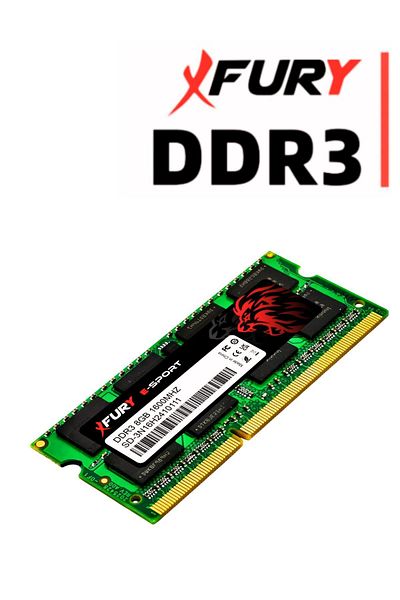 FURY E-Sport Laptop Ddr3 8Gb 1600Mhz Notebook Ram Memory