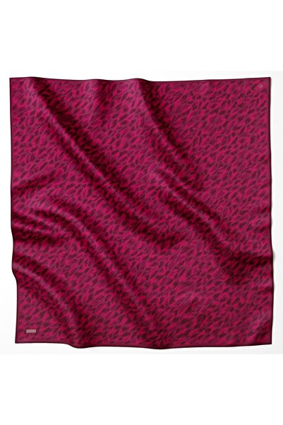 Elabutik Eșarfă de mătase Tivil cu talie 4103D BORDO 90 x 90