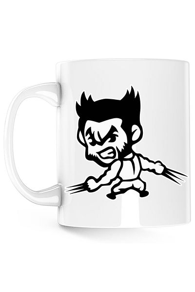 OEM Wolverine Army Badass Dragobete Mug, white, 330 ml