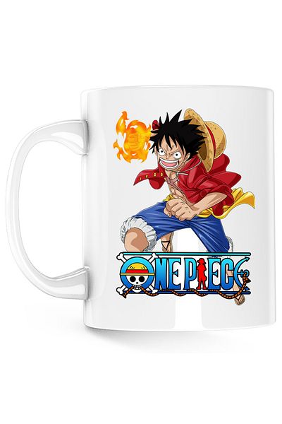 OEM Cana Eiichiro Oda One Piece Monkey D Luffy Pirate Captain, alba, 330 ml