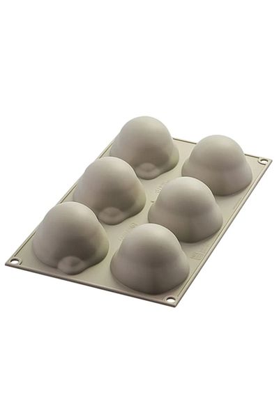 silikomart Forma Din Silicon Pentru Monoportii 3d, Lamaie, 6 Cavitati, 85 X 59 X 42 Mm, 106 ml