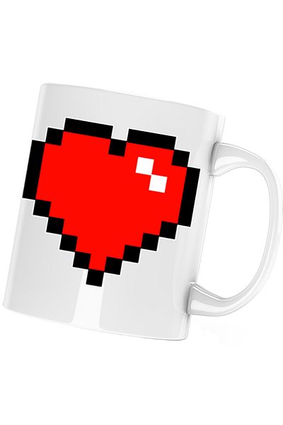 OEM Cana Minecraft Heart, alba, 330 ml
