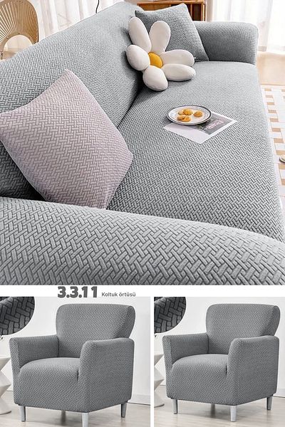 uzhanem 3 3 1 1 Stretch Elastic Flexible Washable Jacquard Sofa Cover Set Sofa Cover