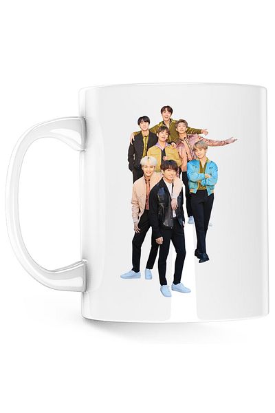 OEM Cana BTS All Gang Bangtan Boys, white, 330 ml