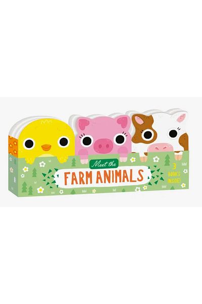 North Parade Children's Book, NPP, Meet the Farm Animals Board Books, Set of 3, 1+ years