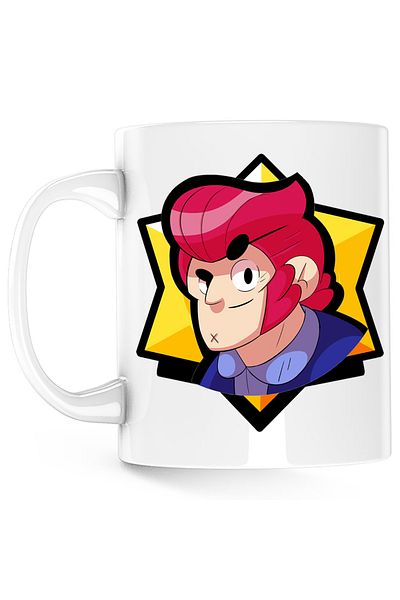 OEM Cana Colt Face Brawl Stars, alba, 330 ml