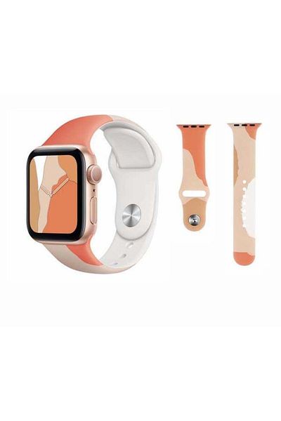 fun zone Perfii Replacement Band For Apple Watch Series 6/SE/5/4/3/2/1 Grapefruit Pink